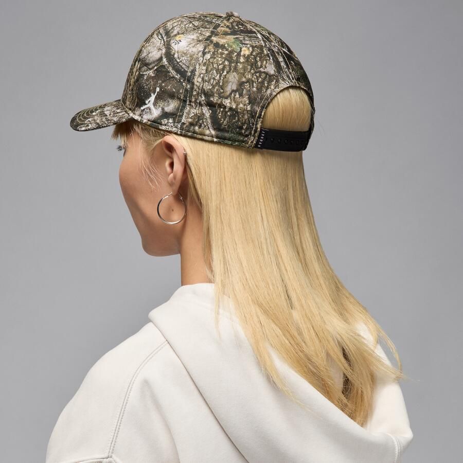 Jordan Brooklyn Rise Cap verstelbare Realtree pet Wit