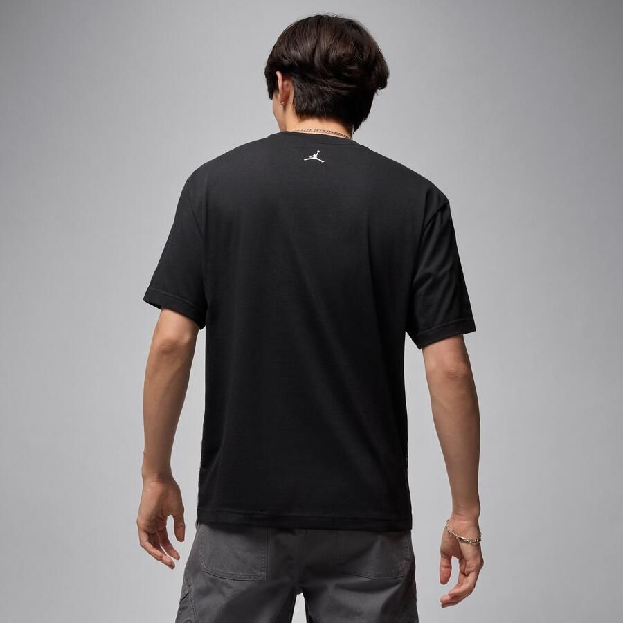 Jordan Brooklyn T-shirt met universiteitsgraphic voor heren Zwart