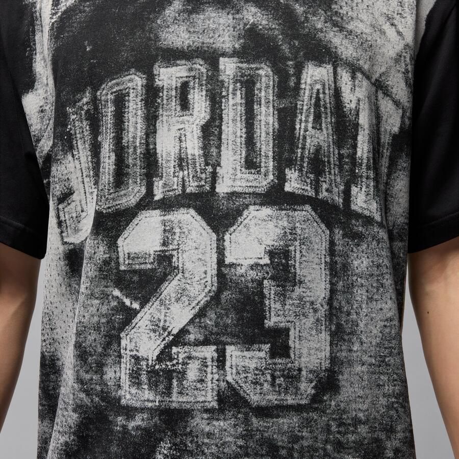 Jordan Brooklyn T-shirt met universiteitsgraphic voor heren Zwart - Foto 3