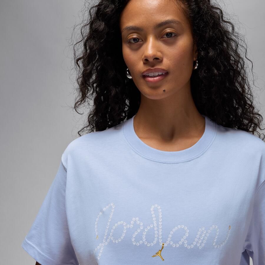 Jordan Brooklyn T-shirt voor dames Grijs - Foto 2
