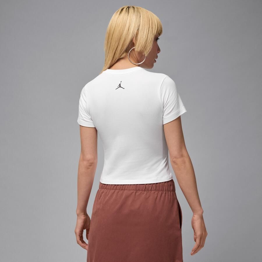 Jordan Brooklyn T-shirt voor dames Wit