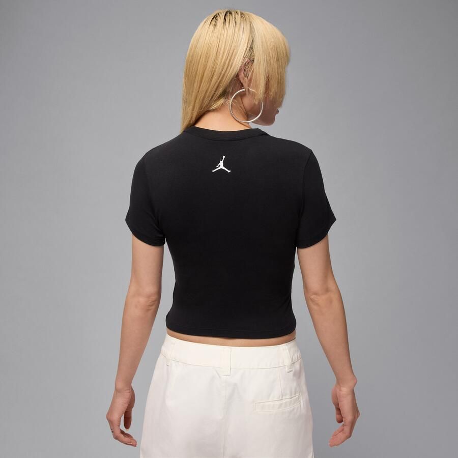 Jordan Brooklyn T-shirt voor dames Zwart