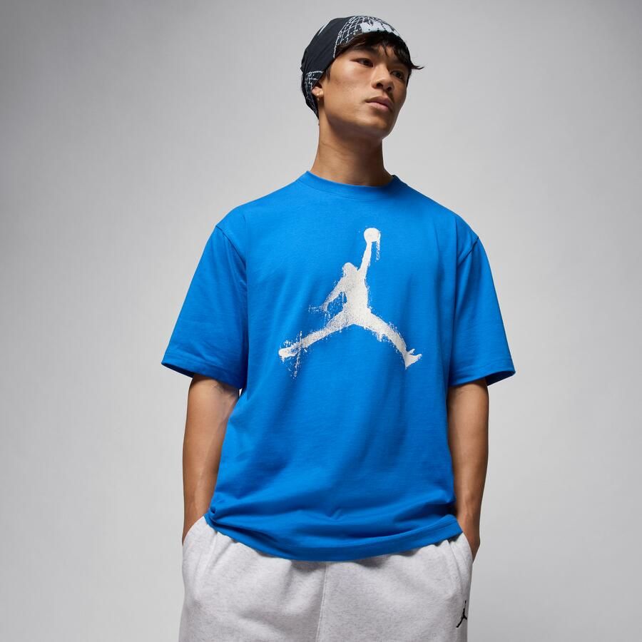 Jordan Brooklyn T-shirt voor heren Blauw - Foto 4