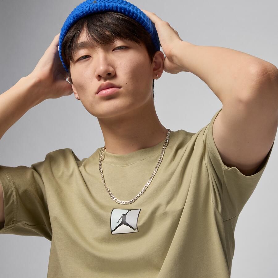 Jordan Brooklyn T-shirt voor heren Bruin - Foto 2