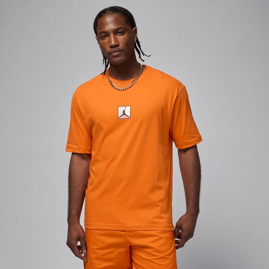 Jordan Brooklyn T-shirt voor heren Oranje - Foto 4