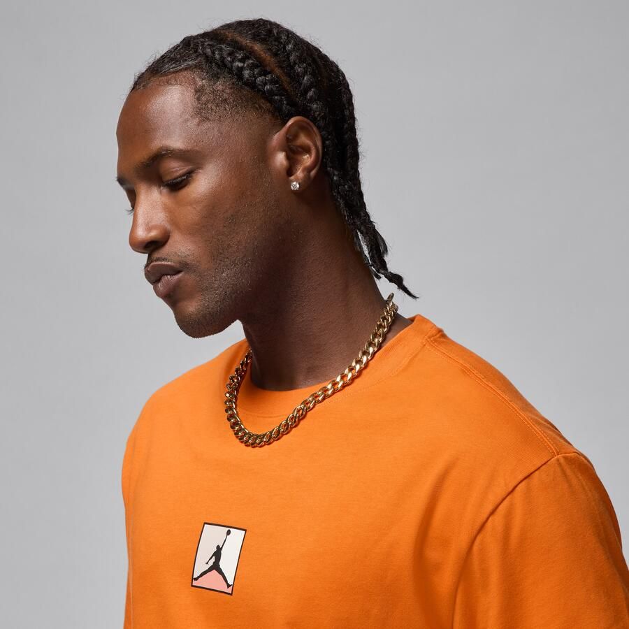 Jordan Brooklyn T-shirt voor heren Oranje - Foto 2