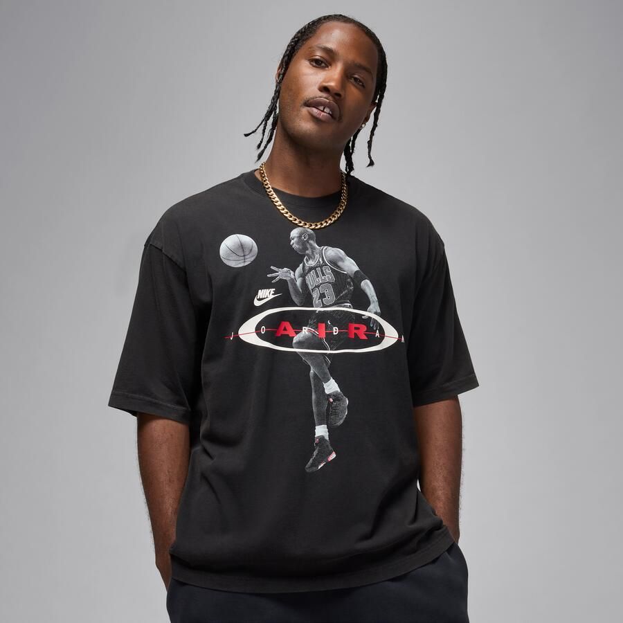 Jordan Brooklyn T-shirt voor heren Zwart - Foto 4