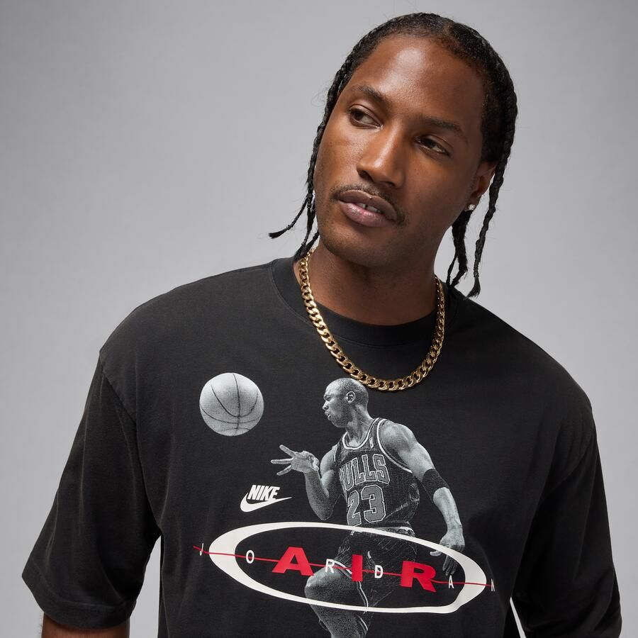 Jordan Brooklyn T-shirt voor heren Zwart - Foto 2