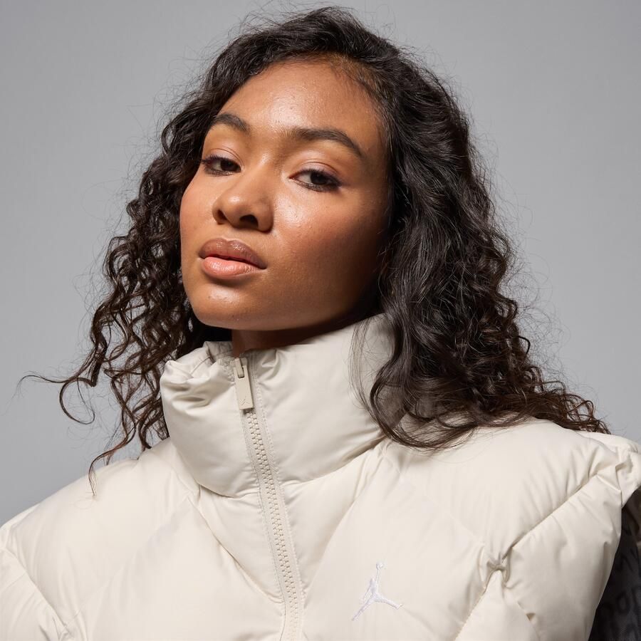 Jordan Brooklyn Therma-FIT doorgestikt gewatteerd damesjack Bruin - Foto 2