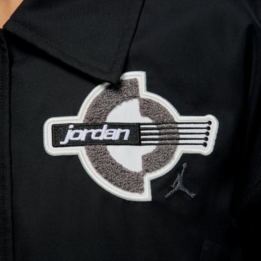Jordan Brooklyn Therma-FIT varsityjack voor dames Zwart - Foto 3