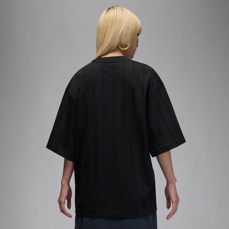 Jordan Brooklyn top met ruimvallende pasvorm voor dames Zwart