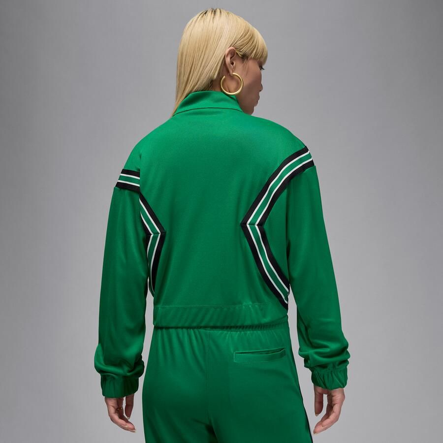 Jordan Brooklyn trainingsjack met rits voor dames Groen