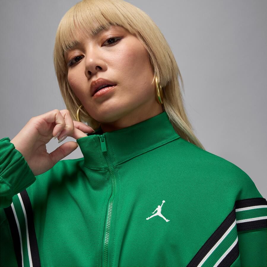 Jordan Brooklyn trainingsjack met rits voor dames Groen - Foto 2
