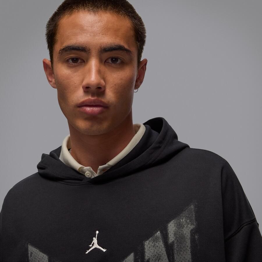 Jordan Brooklyn universiteitshoodie voor heren Zwart