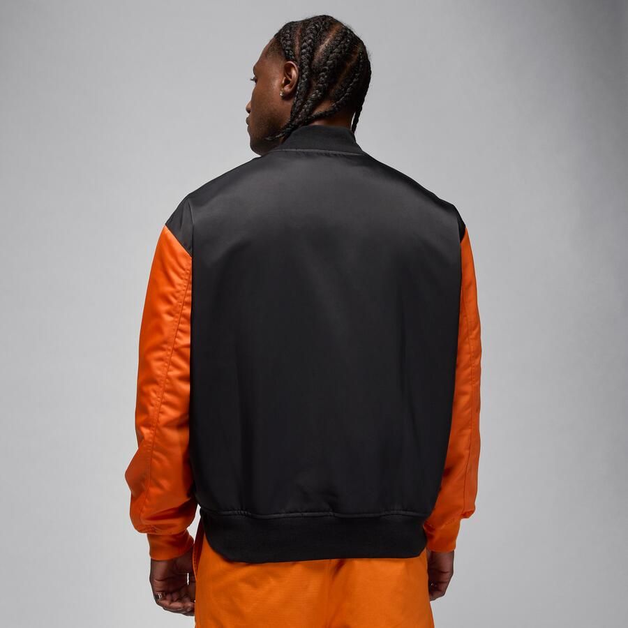 Jordan Brooklyn varsityjack in collegestijl voor heren Zwart