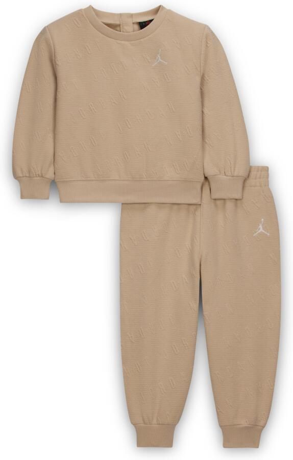 Jordan Bubble Knit tweedelige babyset met top met ronde hals (12-24 maanden) Bruin - Foto 2