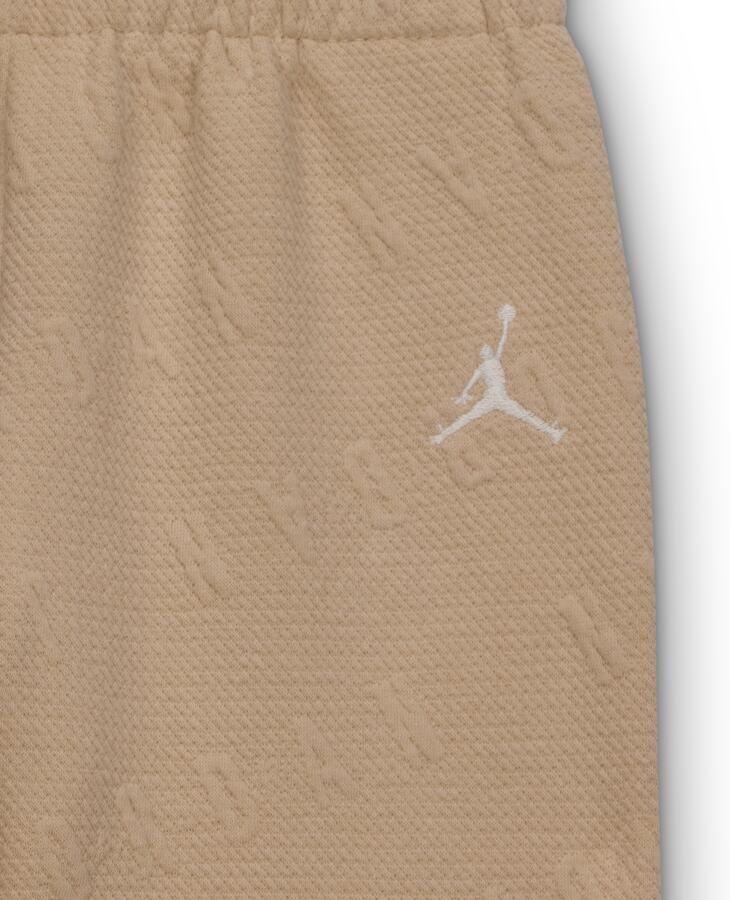 Jordan Bubble Knit tweedelige babyset met top met ronde hals (12-24 maanden) Bruin