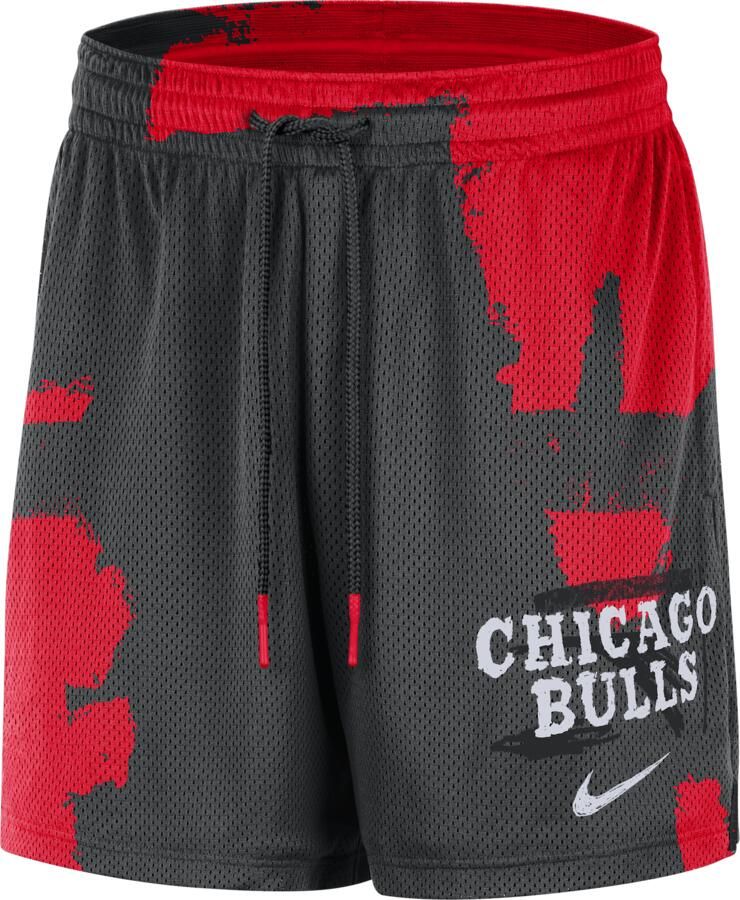 Jordan Chicago Bulls Courtside Dri-FIT NBA-trainingsshorts met mesh voor heren Zwart - Foto 2