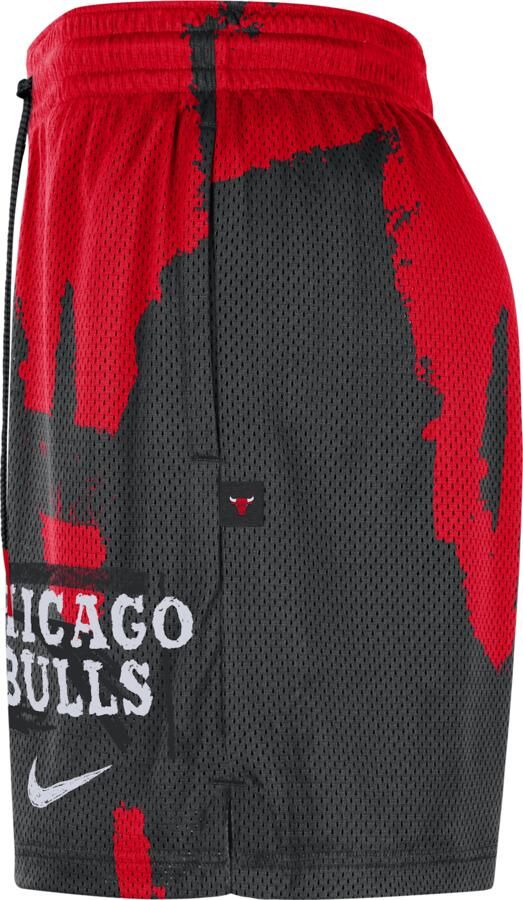 Jordan Chicago Bulls Courtside Dri-FIT NBA-trainingsshorts met mesh voor heren Zwart