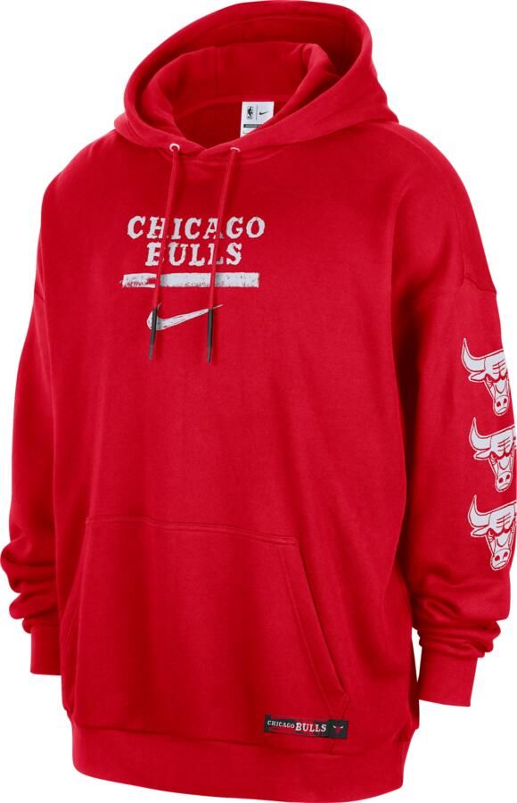 Jordan Chicago Bulls Courtside NBA Club Premium hoodie voor heren Rood - Foto 3