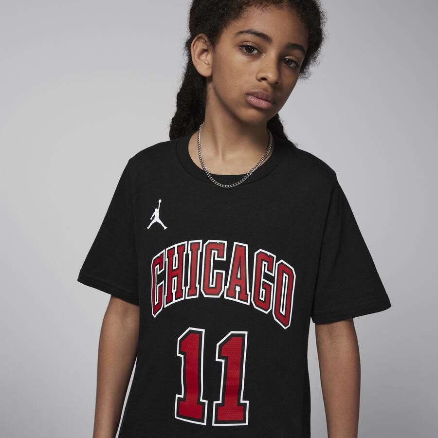 Jordan Chicago Bulls Statement Edition NBA-shirt voor kids Zwart - Foto 4