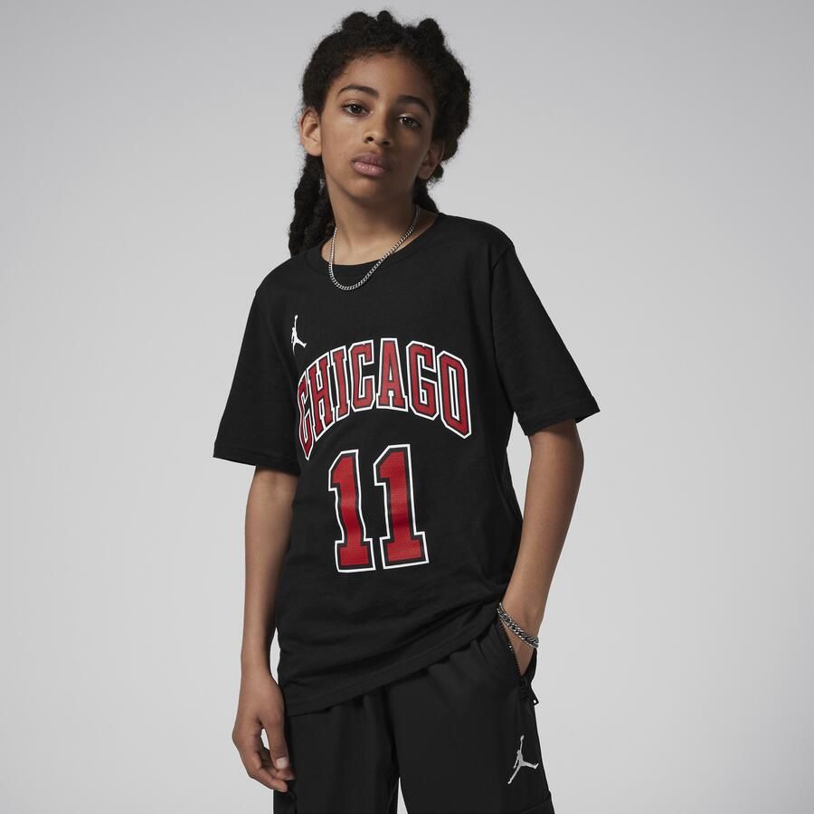 Jordan Chicago Bulls Statement Edition NBA-shirt voor kids Zwart - Foto 3