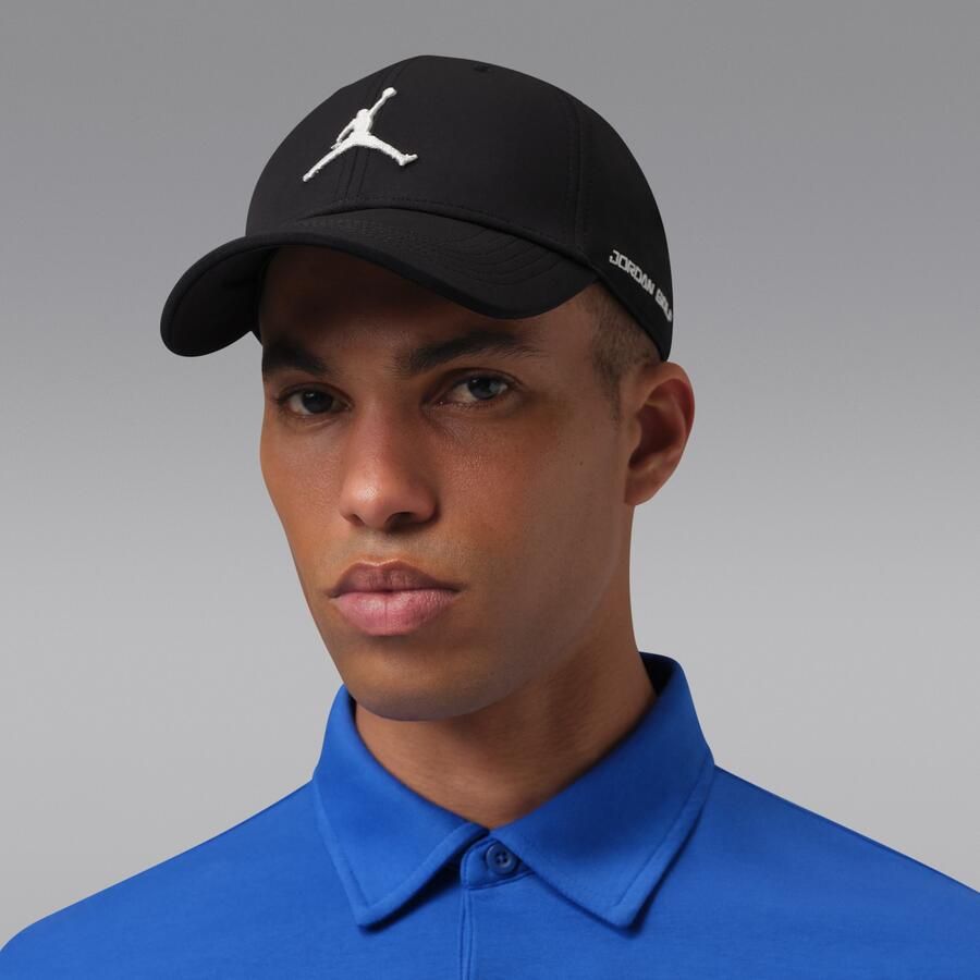 Jordan Club Dri-FIT gestructureerde golfpet Zwart - Foto 4
