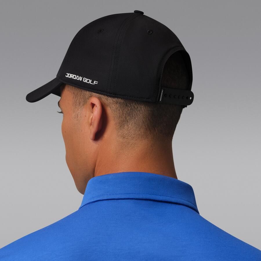 Jordan Club Dri-FIT gestructureerde golfpet Zwart