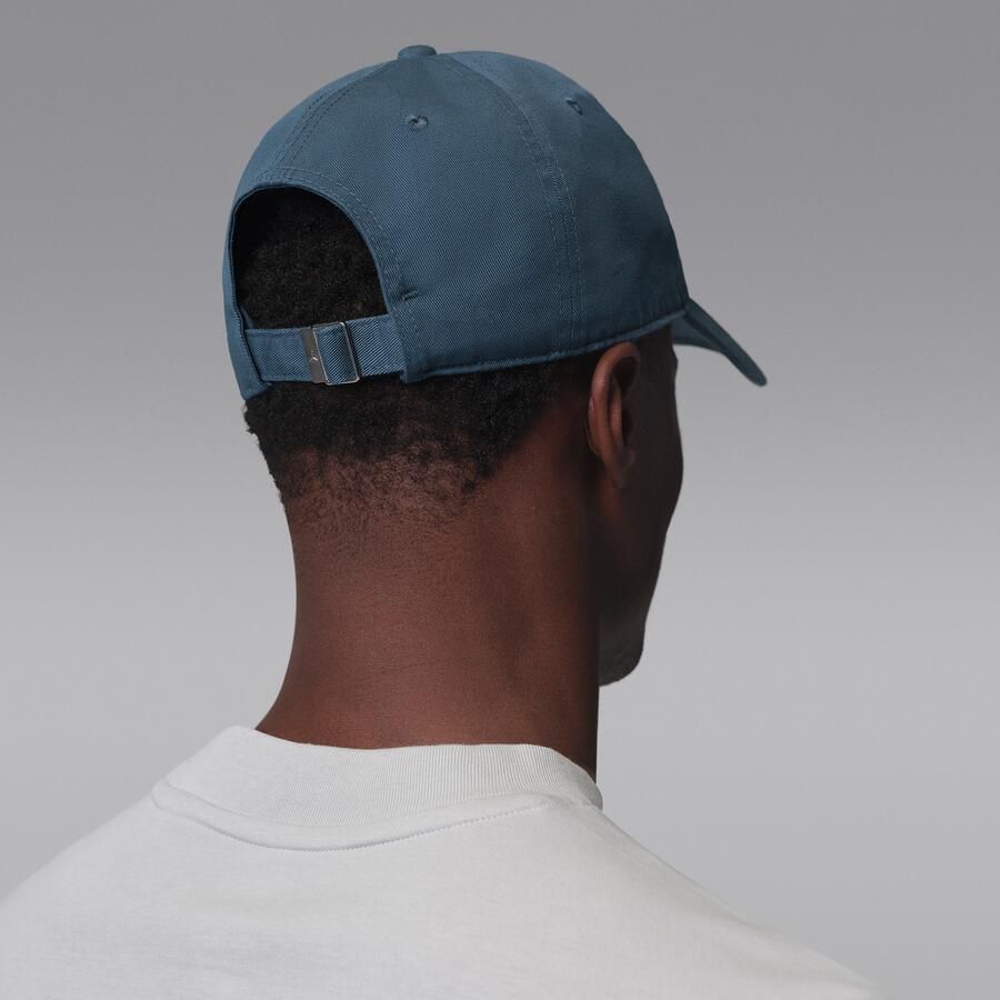 Jordan Club ongestructureerde pet met gebogen klep Blauw