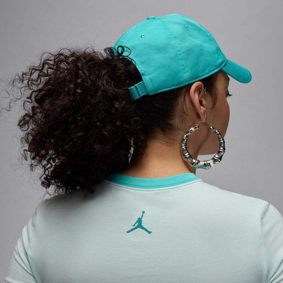Jordan Club ongestructureerde pet met gebogen klep Groen