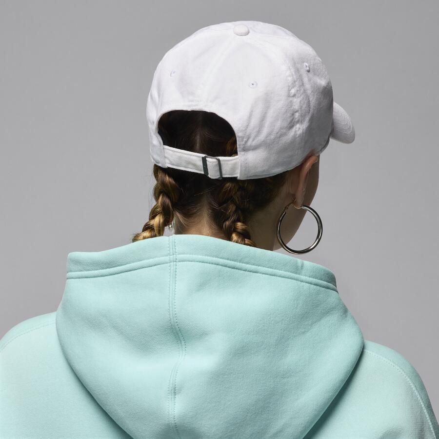 Jordan Club ongestructureerde pet met gebogen klep Wit - Foto 4