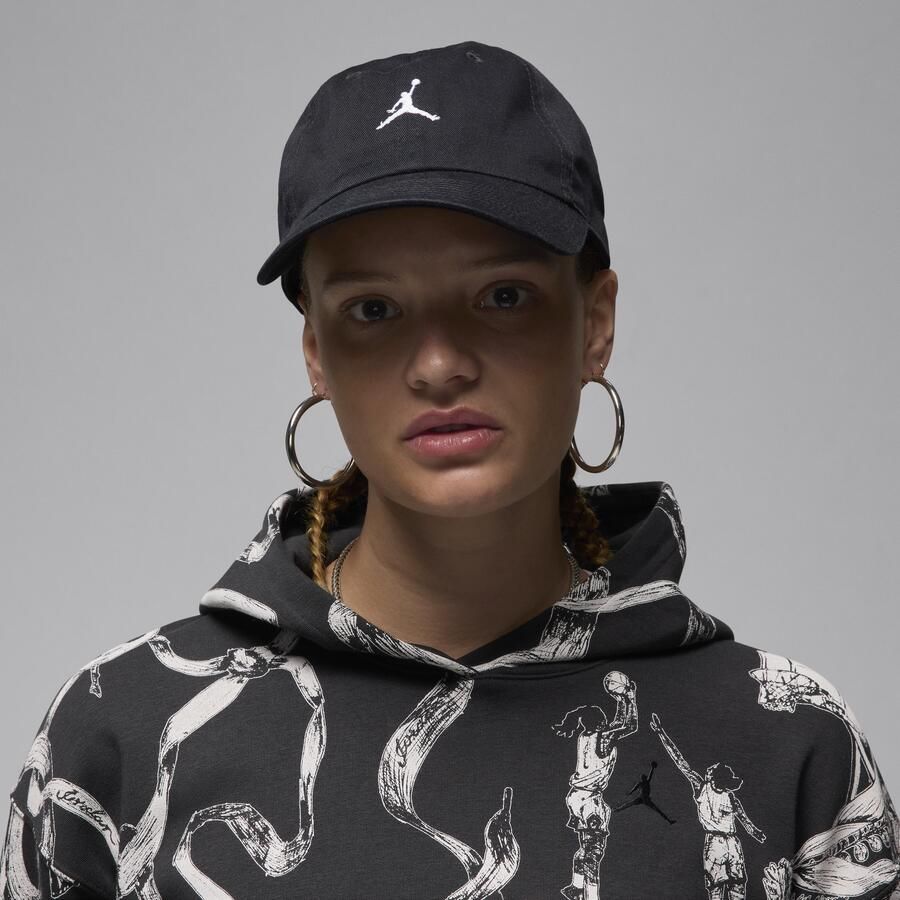 Jordan Club ongestructureerde pet met gebogen klep Zwart - Foto 2