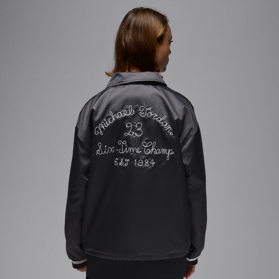 Jordan coachjack voor dames Zwart