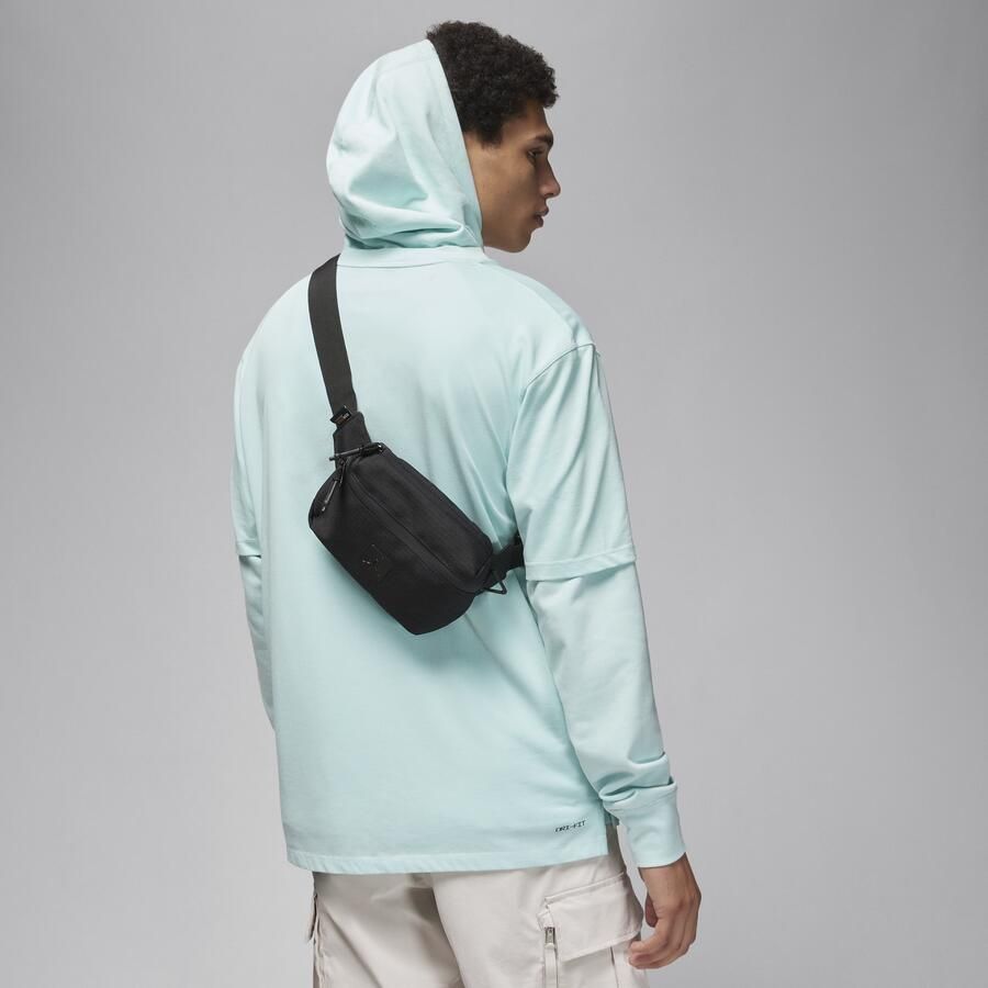 Jordan Cordura crossbodytas (2 liter) Zwart