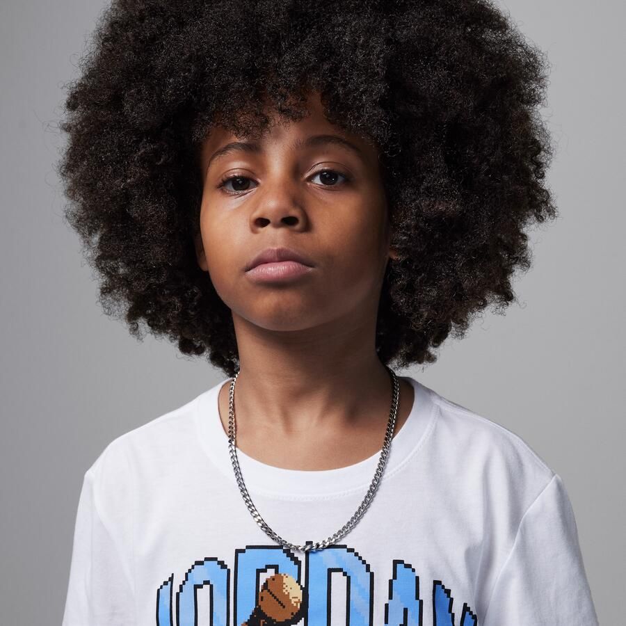 Jordan Customized Air digi T-shirt voor kids Wit - Foto 2