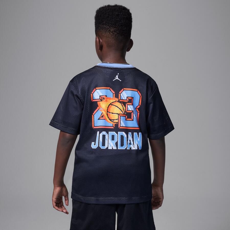 Jordan Customized Air voetbalshirt voor kids Zwart