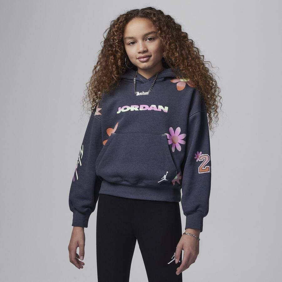 Jordan Deloris Flower hoodie voor kids Grijs - Foto 3
