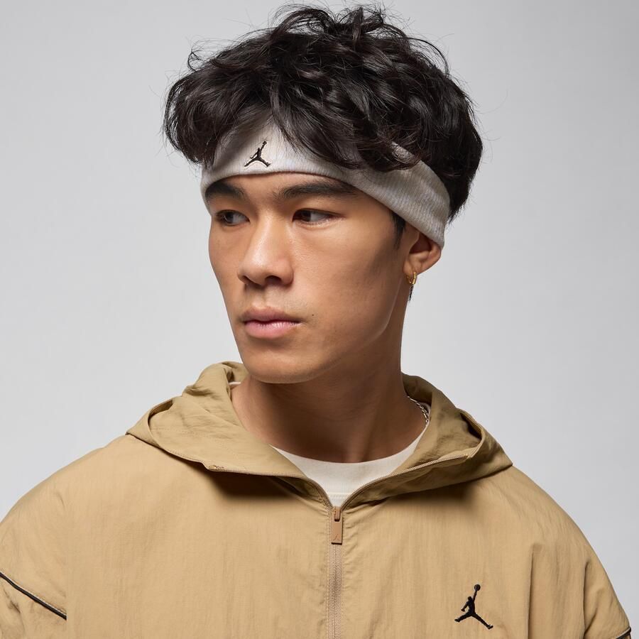 Jordan Dri-FIT hoofdband van badstof Bruin - Foto 4