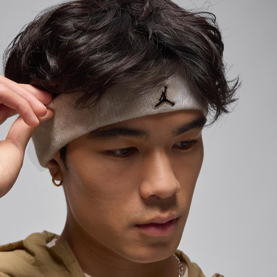 Jordan Dri-FIT hoofdband van badstof Bruin - Foto 3