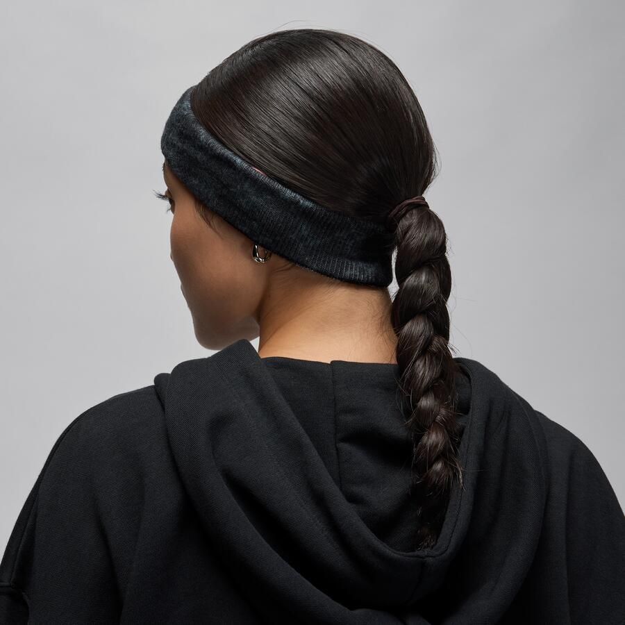 Jordan Dri-FIT hoofdband van badstof Zwart
