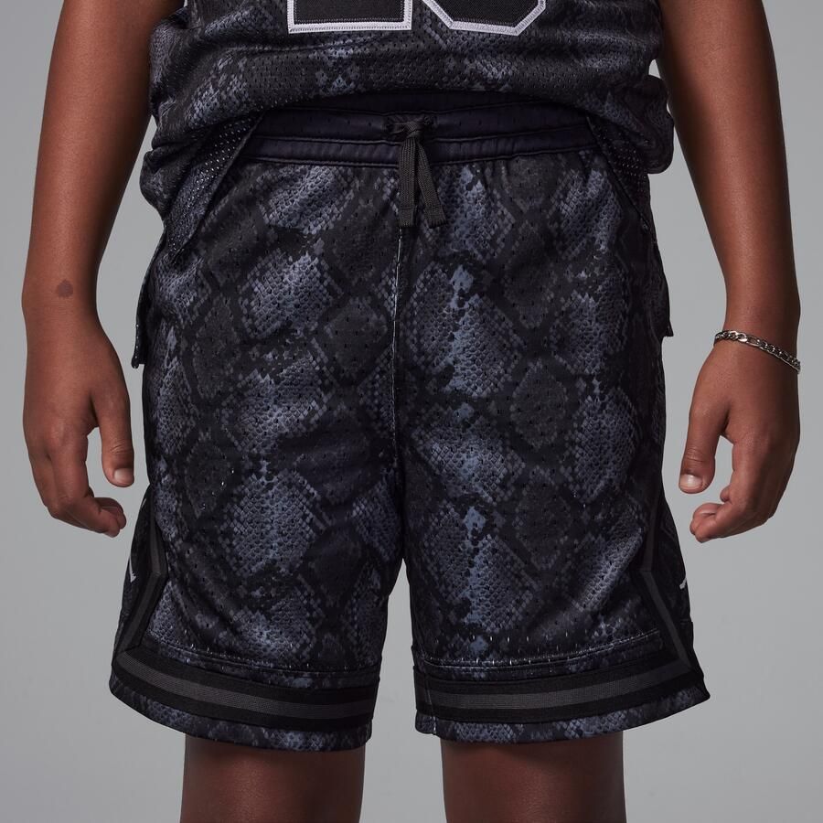 Jordan Dri-FIT MJ Sport Diamond kindershorts met print Grijs