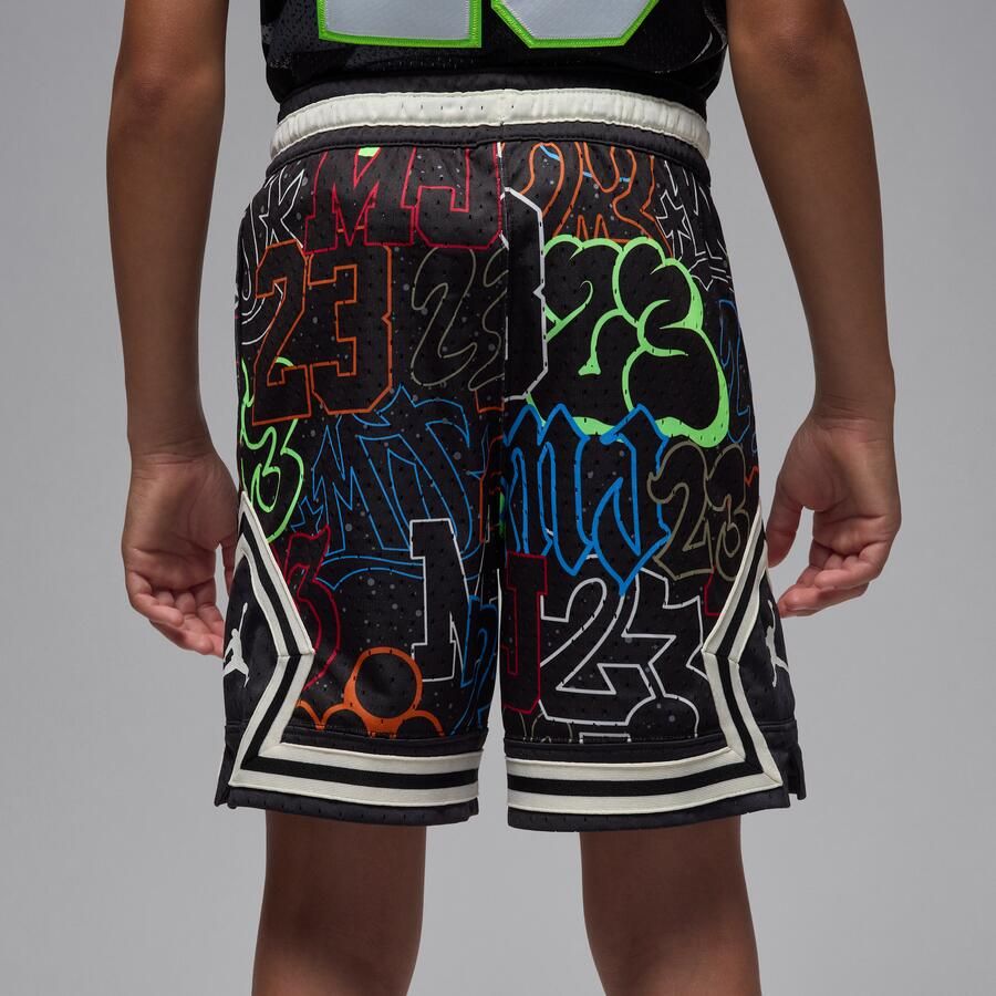 Jordan Dri-FIT MJ Sport Diamond kindershorts met print Zwart - Foto 2