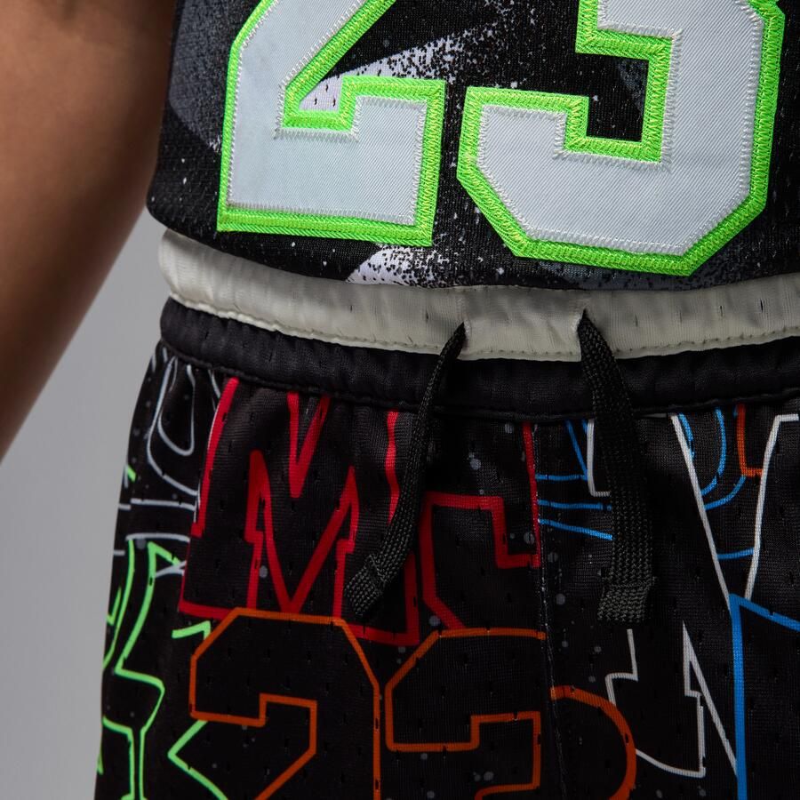 Jordan Dri-FIT MJ Sport Diamond kindershorts met print Zwart - Foto 3