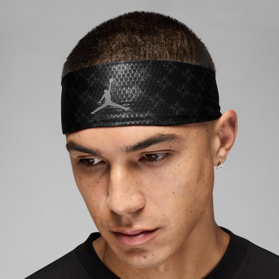 Jordan Dri-FIT Perfor ce sporthoofdband met print Zwart - Foto 3