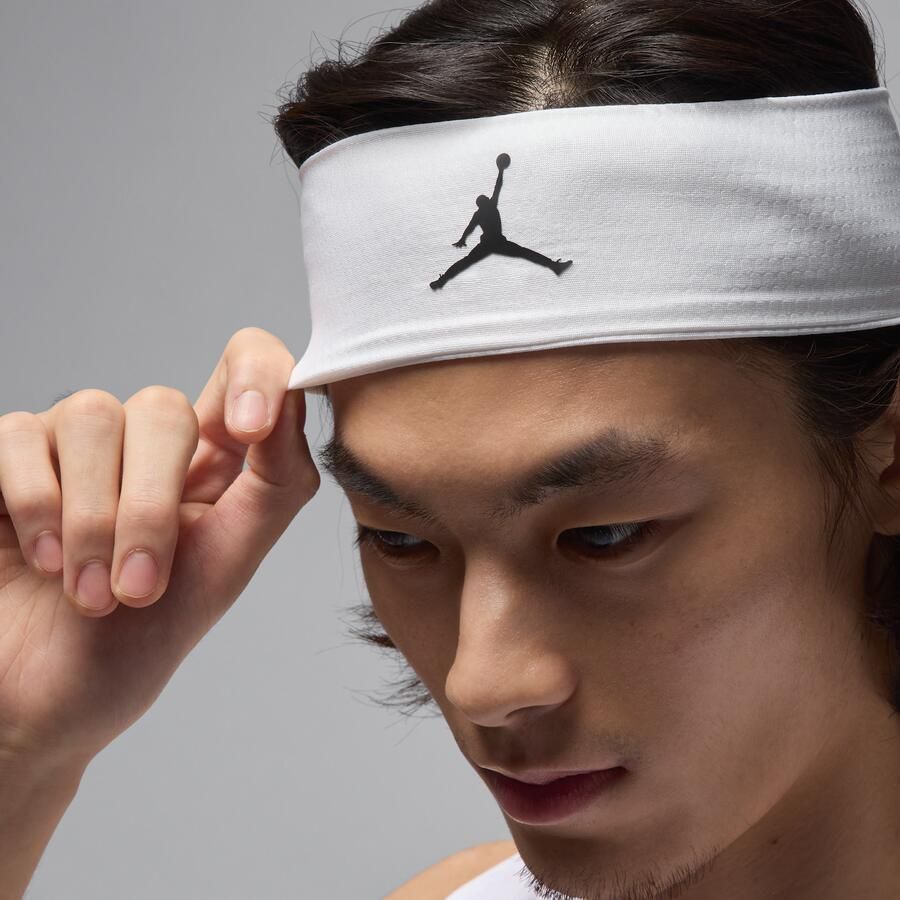 Jordan Dri-FIT Perfor ce sporthoofdband Wit - Foto 3