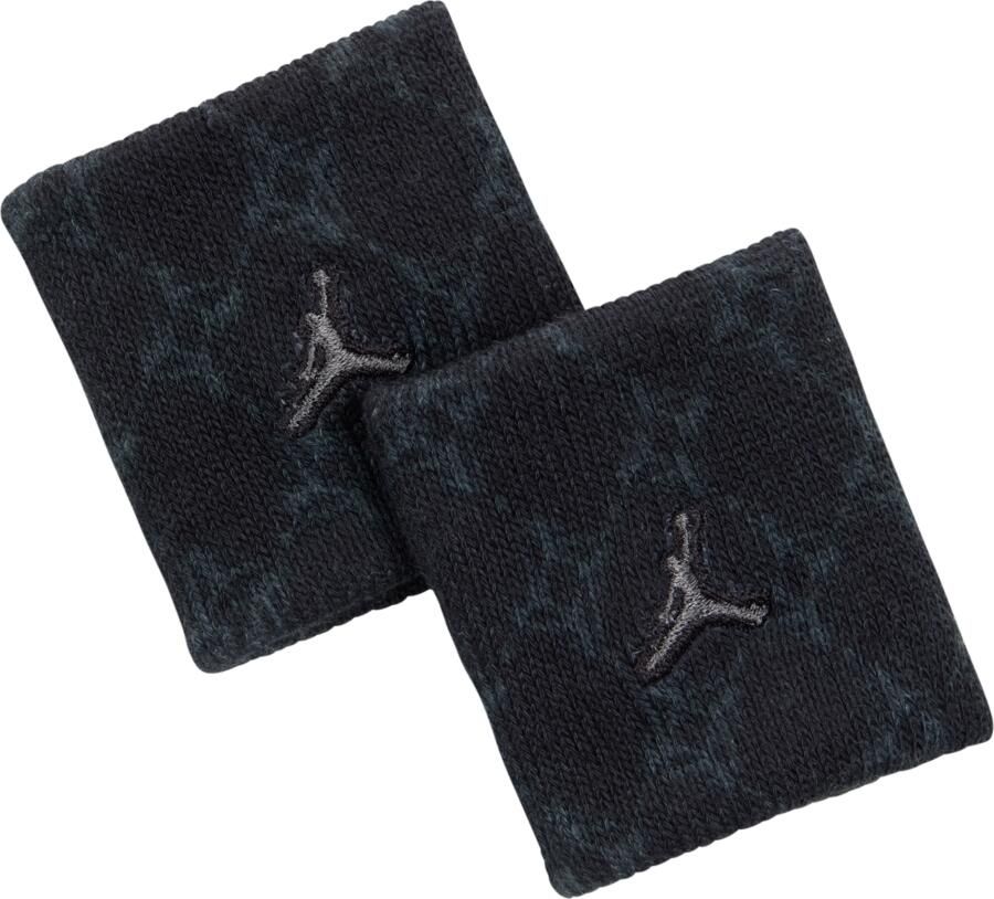 Jordan Dri-FIT polsbandjes van badstof (2 stuks) Zwart