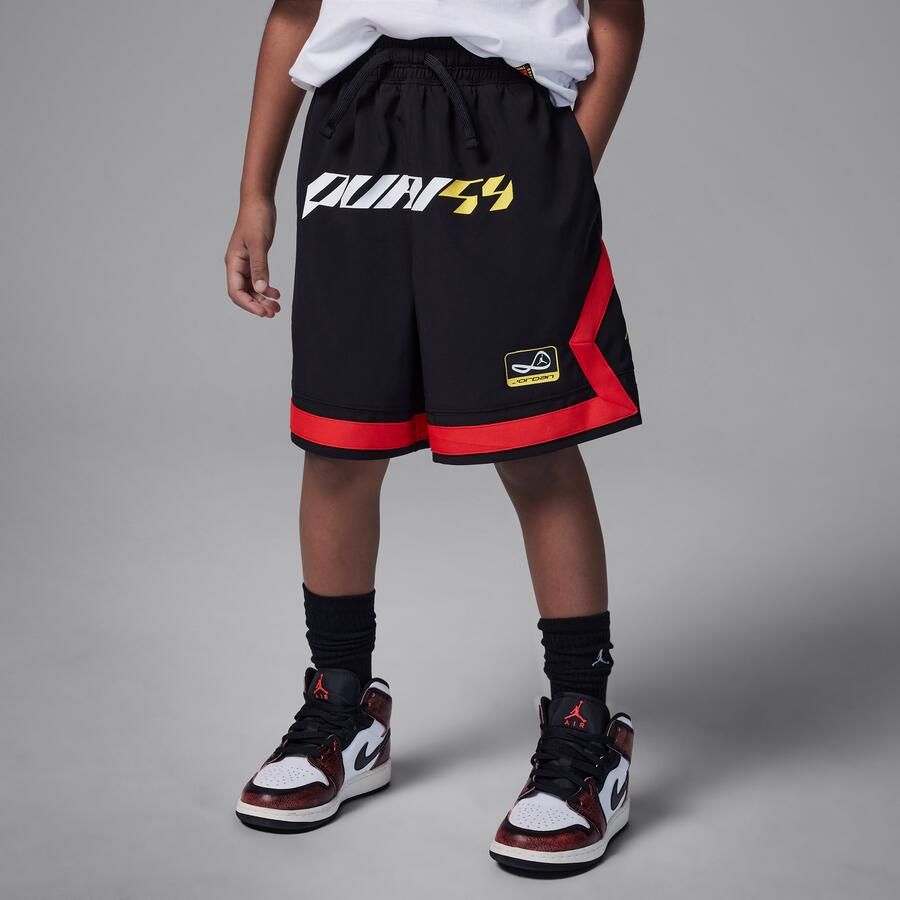 Jordan Dri-FIT Q54 Diamond shorts met voor kids Zwart - Foto 4