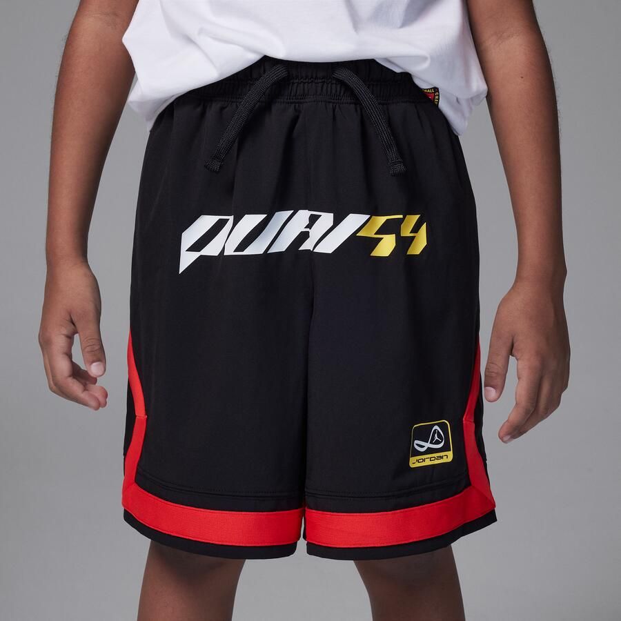 Jordan Dri-FIT Q54 Diamond shorts met voor kids Zwart