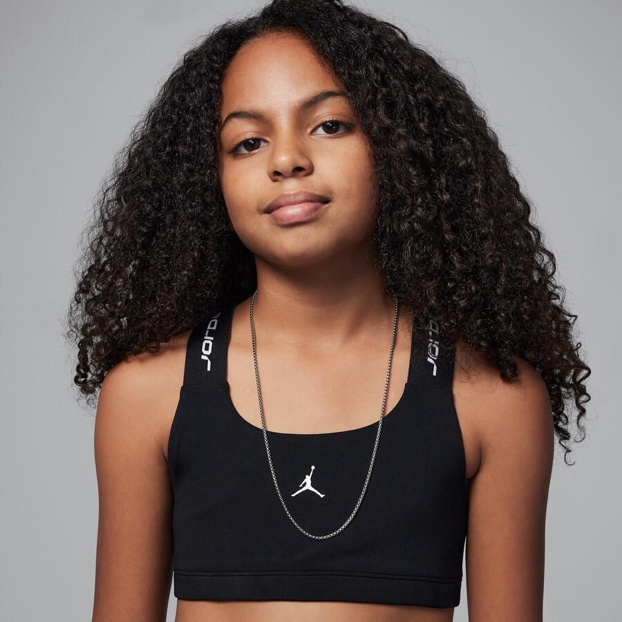 Jordan Dri-FIT Sport Indy bh voor meisjes Zwart