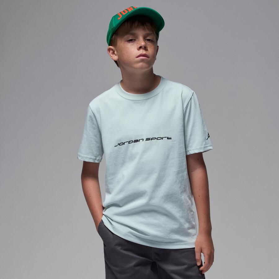 Jordan Dri-FIT Sport T-shirt voor kids Grijs - Foto 4